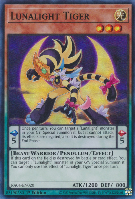 Tigre della Lucelunare Card Front