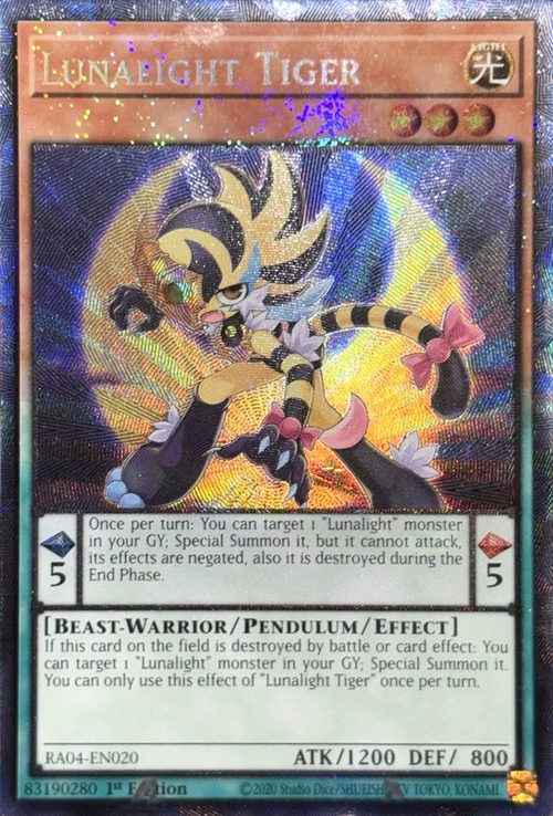Lunalight Tiger Card Front