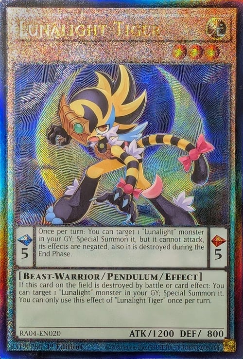 Lunalight Tiger Card Front