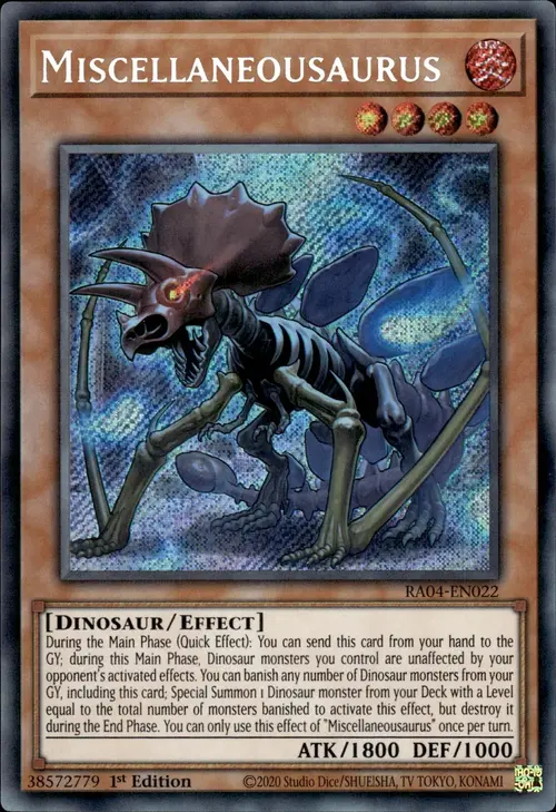 Miscellaneousaurus Card Front