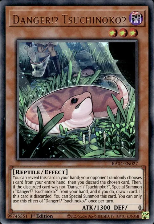Danger!? Tsuchinoko? Card Front