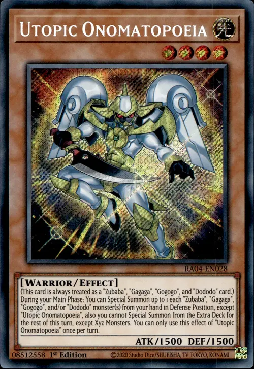 Utopic Onomatopoeia Card Front