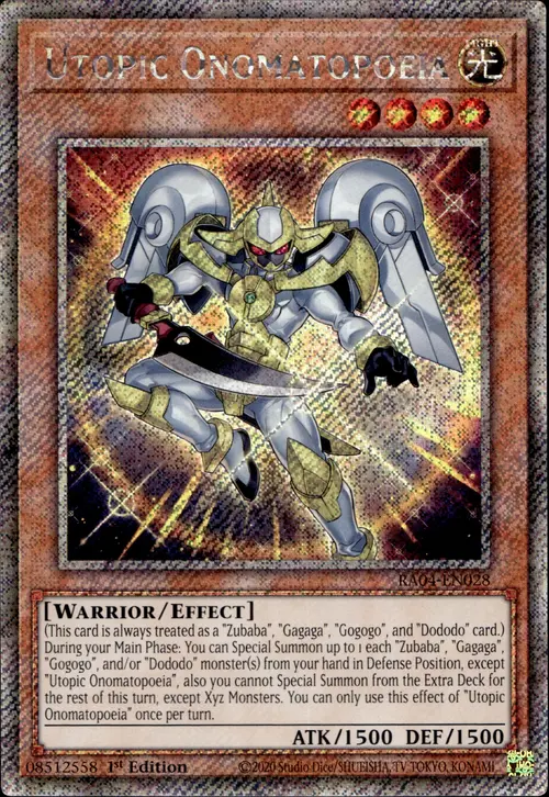 Utopic Onomatopoeia Card Front