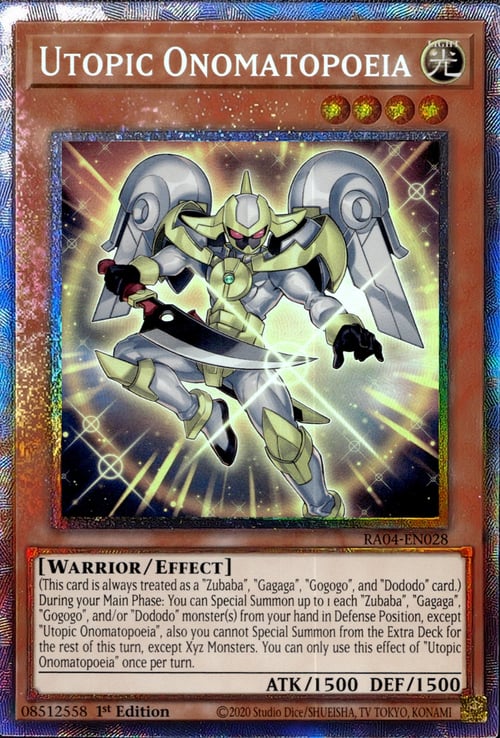 Utopic Onomatopoeia Card Front