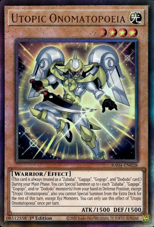 Utopic Onomatopoeia Card Front