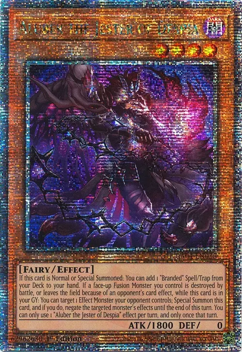 Aluber the Jester of Despia Card Front