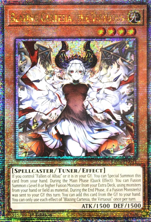 Blazing Cartesia, the Virtuous Card Front