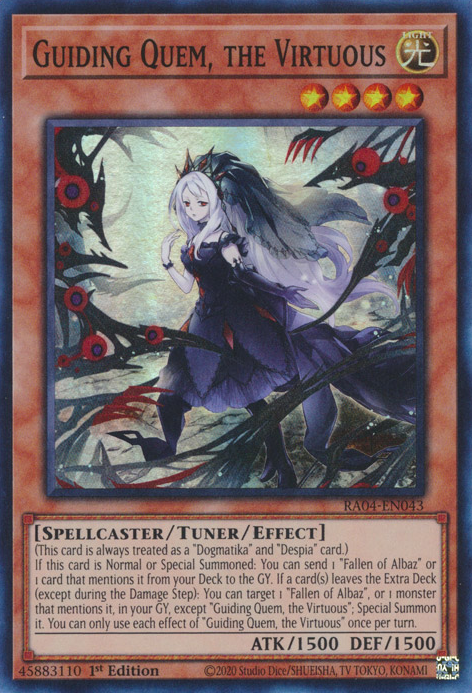 Guiding Quem, the Virtuous Card Front