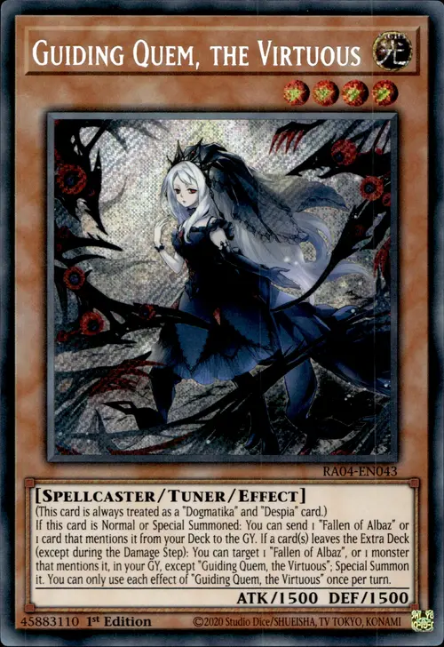 Guiding Quem, the Virtuous Card Front