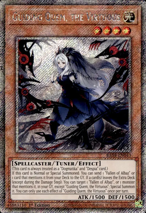 Guiding Quem, the Virtuous Card Front