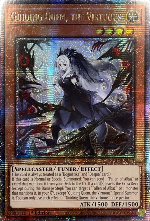 Guiding Quem, the Virtuous Card Front