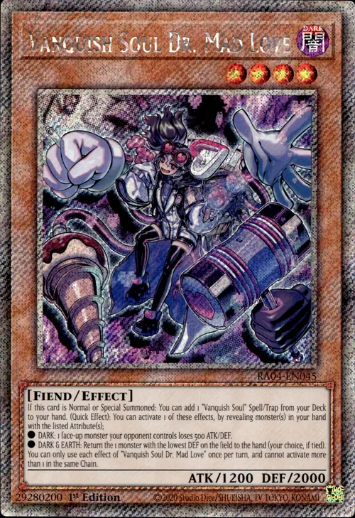 Vanquish Soul Dr. Mad Love Card Front