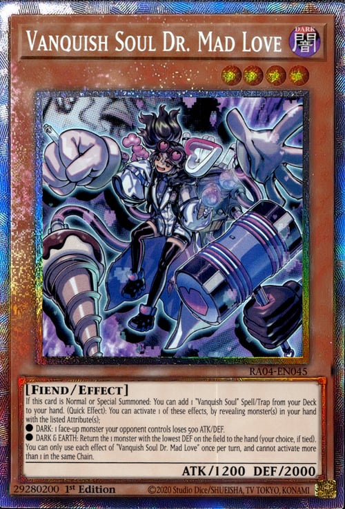 Vanquish Soul Dr. Mad Love Card Front