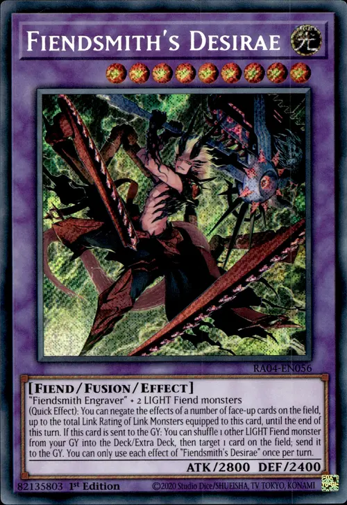 Fiendsmith's Desirae Card Front