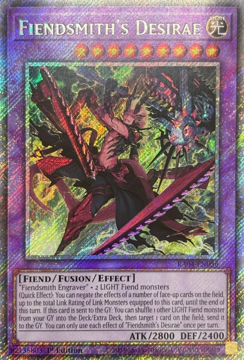 Fiendsmith's Desirae Card Front