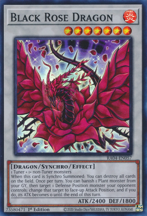 Black Rose Dragon Card Front