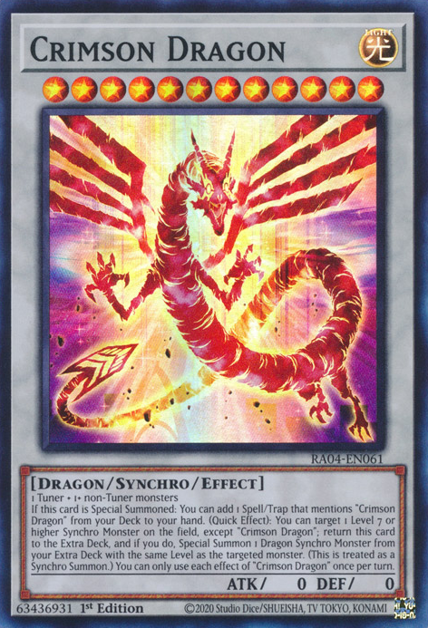 Drago Cremisi Card Front