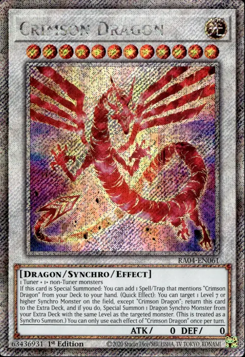 Drago Cremisi Card Front