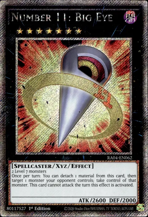 Numero 11: Grande Occhio Card Front
