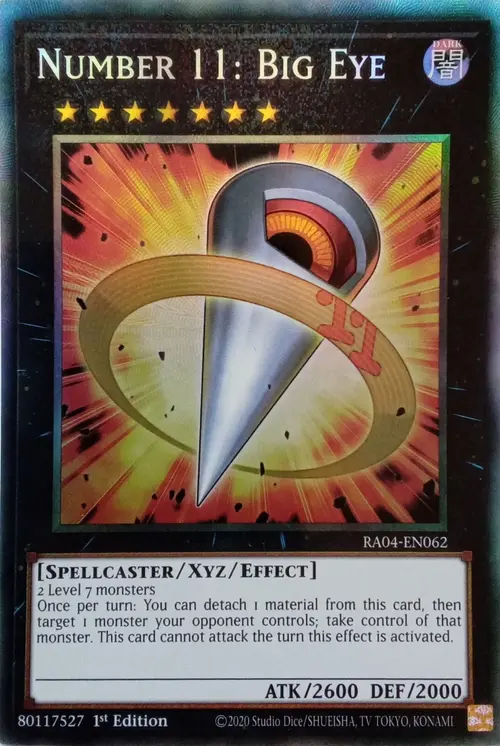 Number 11: Big Eye Card Front
