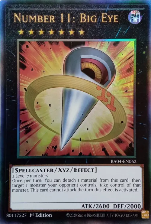 Number 11: Big Eye Card Front