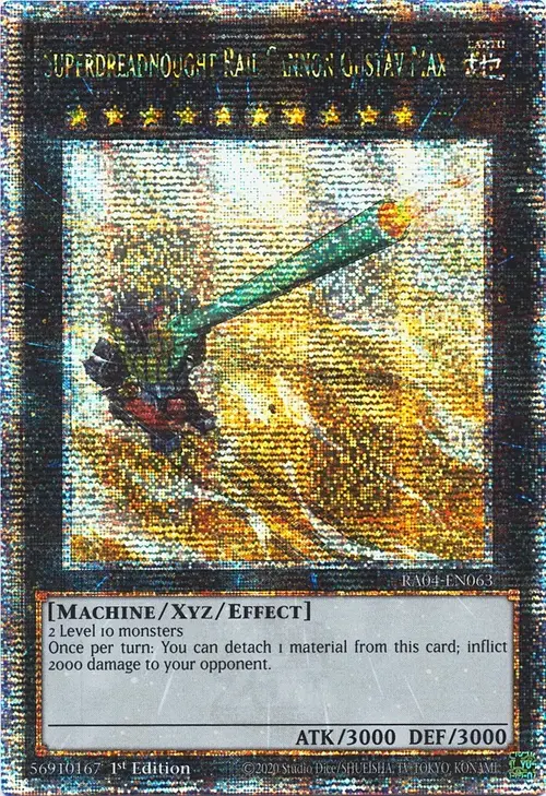 Superdreadnought Rail Cannon Gustav Max Card Front