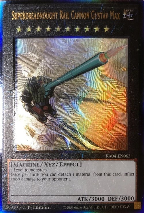 Superdreadnought Rail Cannon Gustav Max Card Front