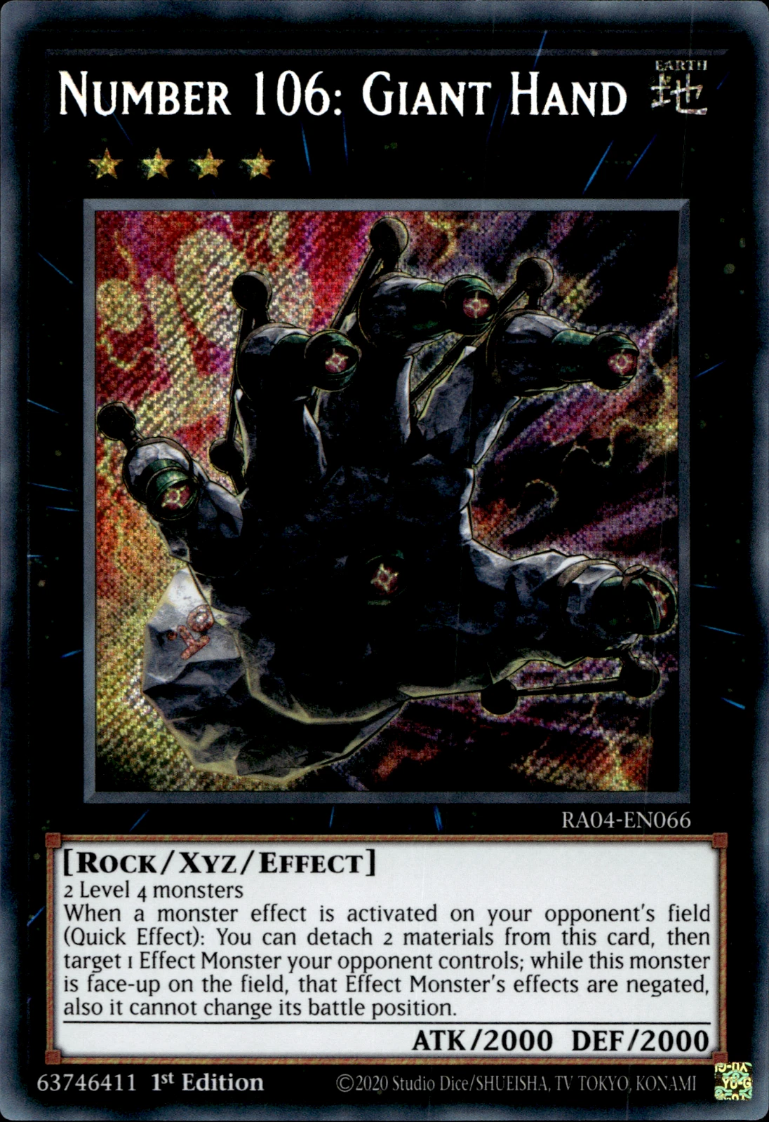 Number 106: Giant Hand Quarter Century Stampede | Yu-Gi-Oh! | CardTrader