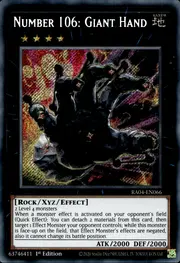 Number 106: Giant Hand · Secret Rare 066sec