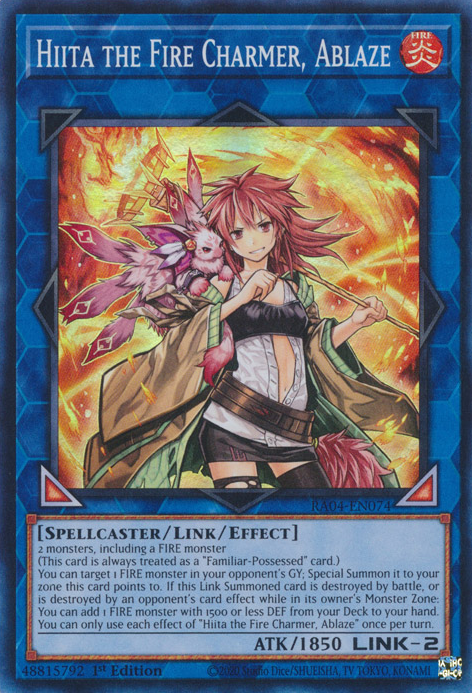 Hiita the Fire Charmer, Ablaze Card Front