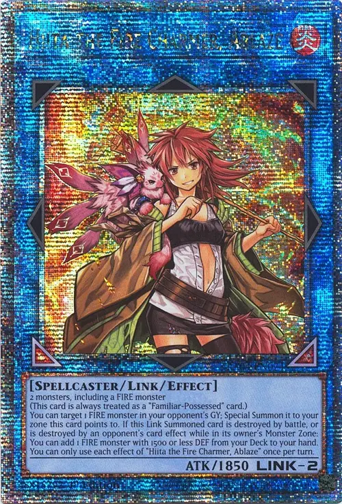 Hiita the Fire Charmer, Ablaze Card Front