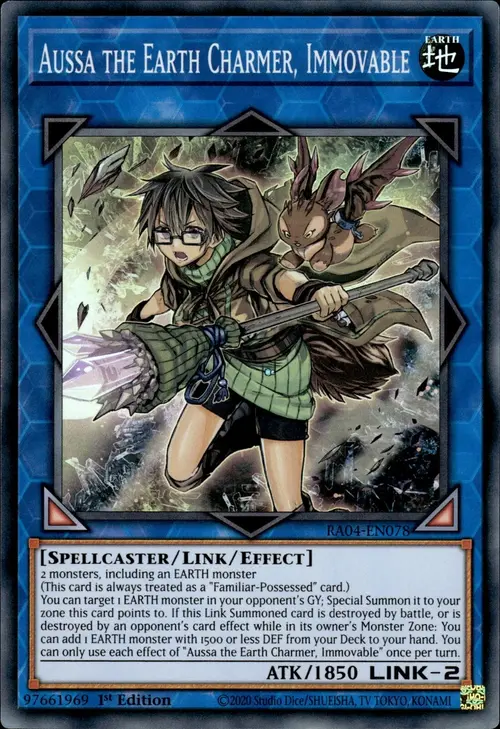 Aussa the Earth Charmer, Immovable Card Front