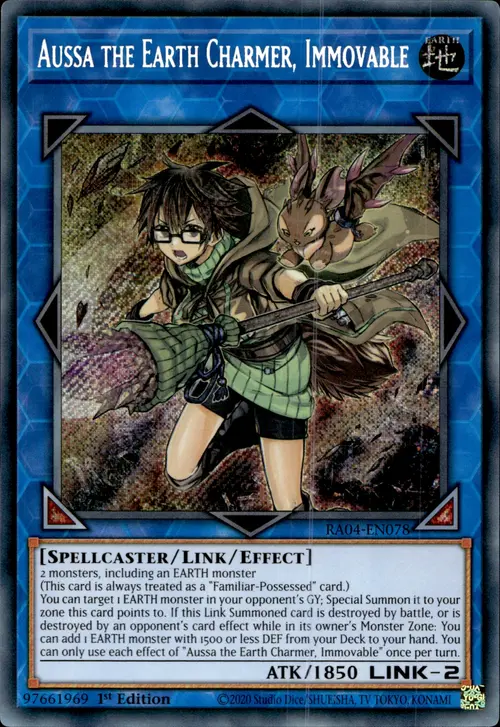 Aussa the Earth Charmer, Immovable Card Front