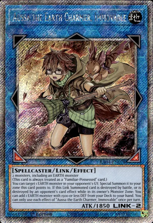 Aussa the Earth Charmer, Immovable Card Front