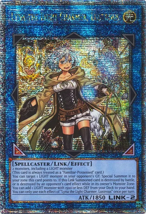 Lyna the Light Charmer, Lustrous Card Front