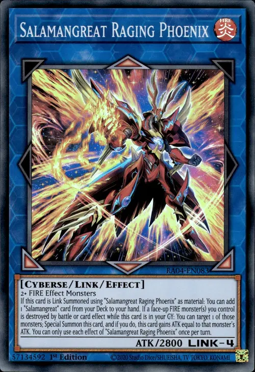 Salamangreat Raging Phoenix Card Front