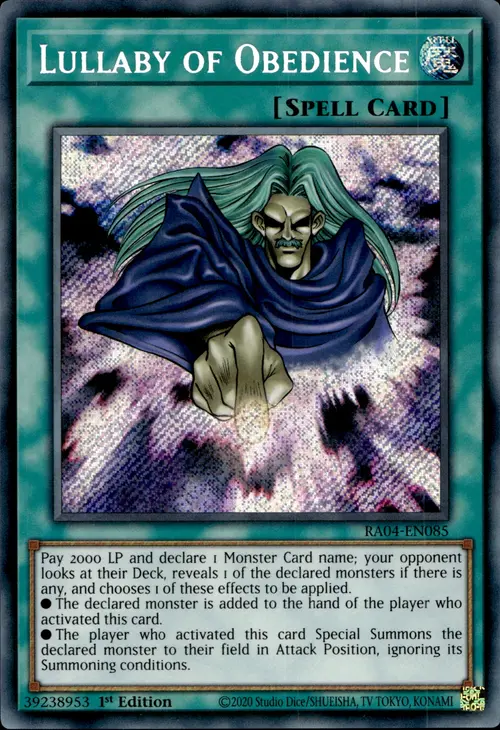 Lullaby of Obedience Card Front