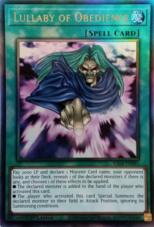 Lullaby of Obedience Card Front