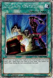 Left Arm Offering · Platinum Secret Rare 086psec