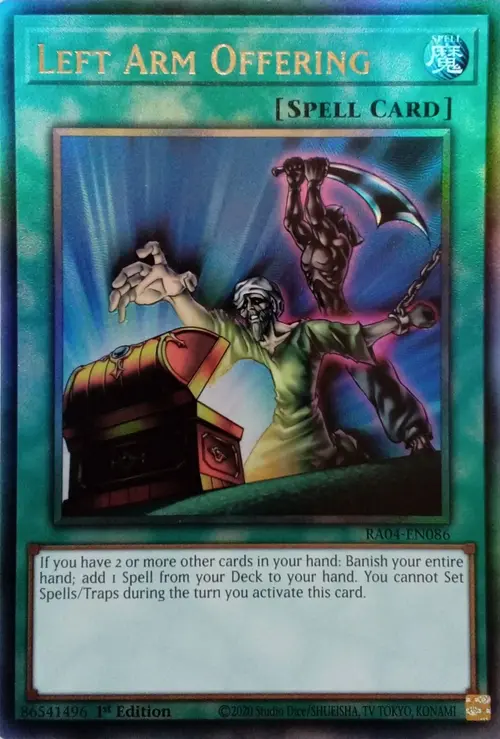 Left Arm Offering Card Front