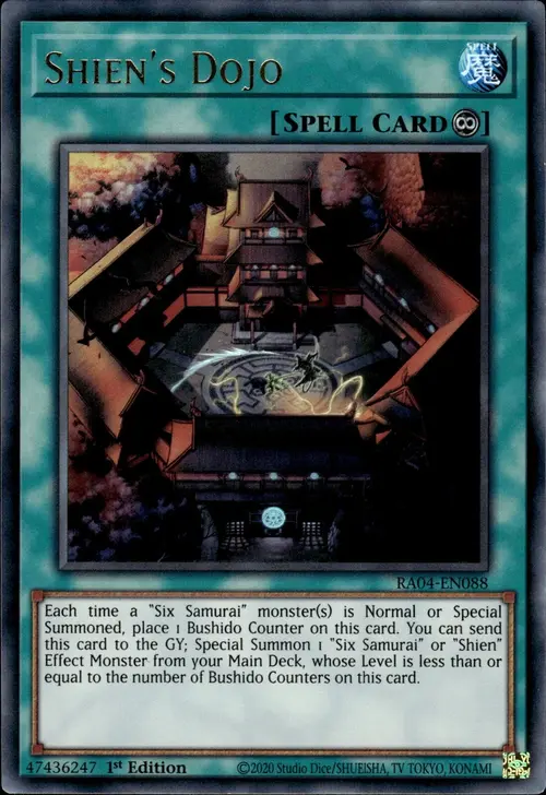 Shien's Dojo Card Front