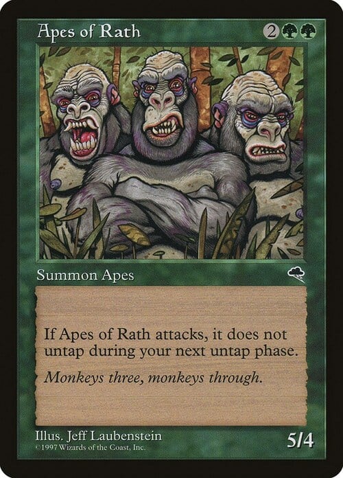 Scimmie di Rath Card Front