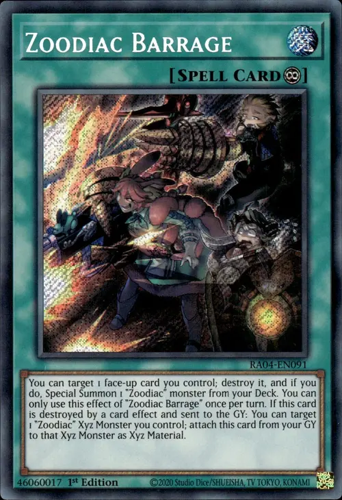 Zoodiac Barrage Card Front