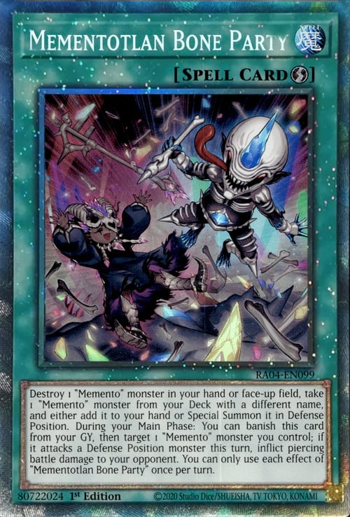 Mementotlan Bone Party Card Front