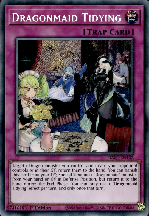 Dragonmaid Tidying Card Front