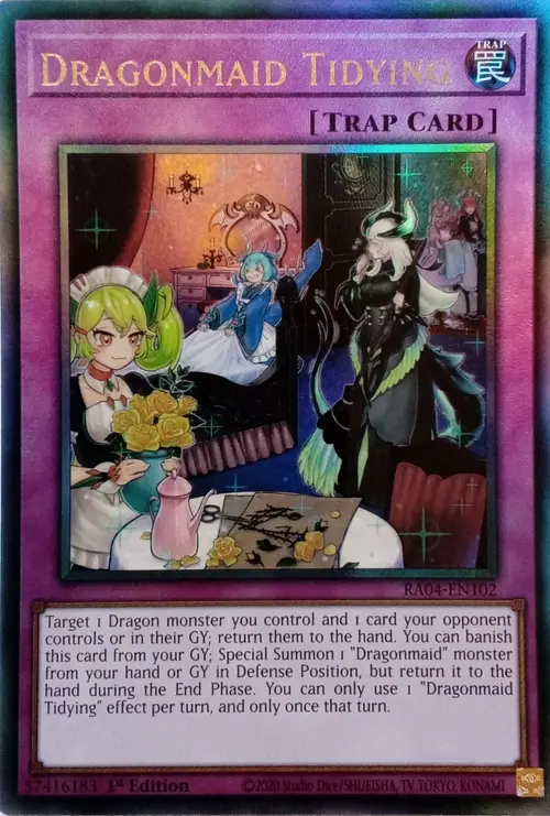Dragonmaid Tidying Card Front