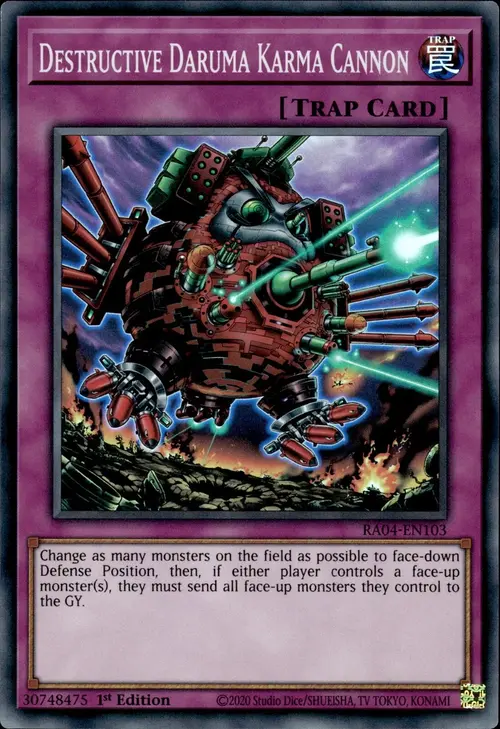 Destructive Daruma Karma Cannon Card Front
