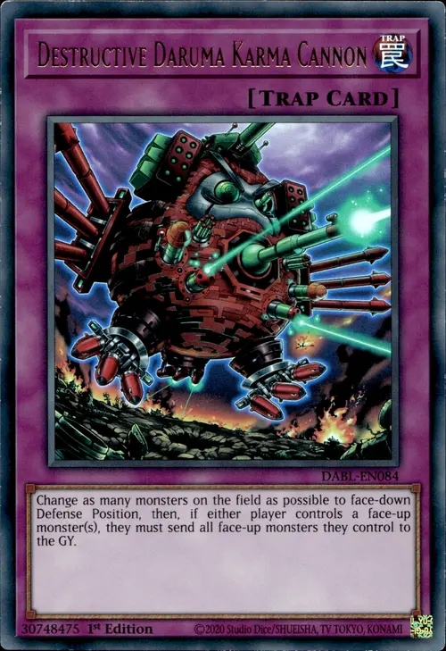 Destructive Daruma Karma Cannon Card Front