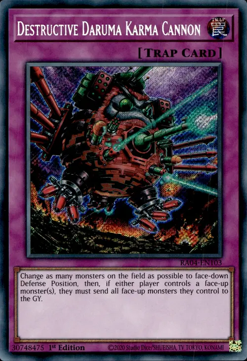 Destructive Daruma Karma Cannon Card Front