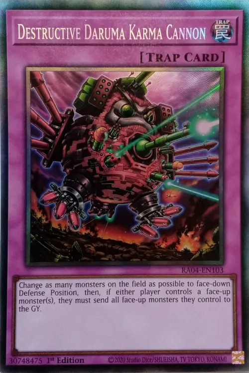 Destructive Daruma Karma Cannon Card Front